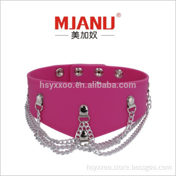 2017 hot selling new SM Silicone Bondage Collar